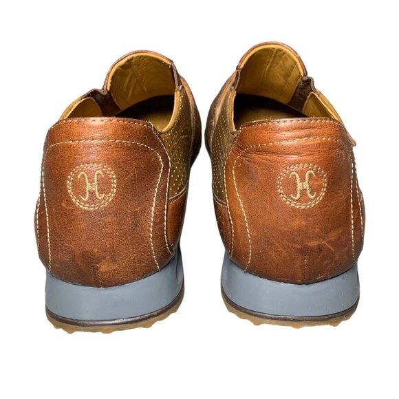 COLE HAAN Mens Casual Dress Shoes Brown Leather Sport Sneakers Size 9M - Picture 4 of 7